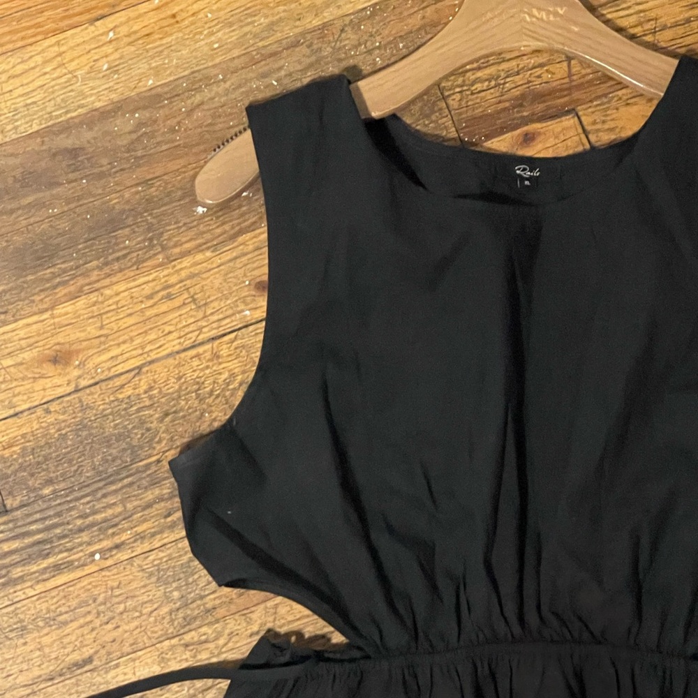 COPY - RAILS summer Dress// Black A-Line Dress with Side Cut Outs